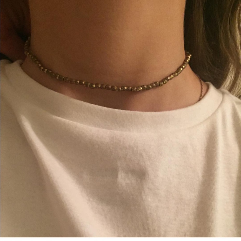 GOLD bead choker